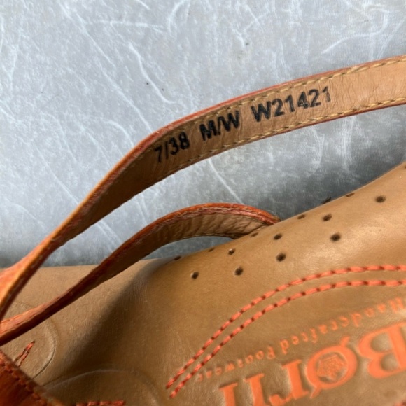 Women’s size 7 eur 38 Born Women's Orange Strappy Sandals - Picture 16 of 16